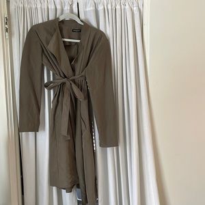 American Apparel trench coat. Size XS/S. Olive green. Lightly used.